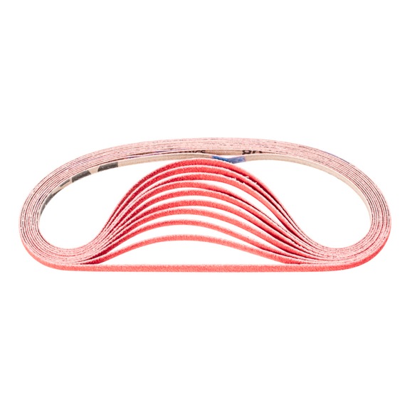 PFERD Keramikkorn Schleifband BA 6x520mm CO-COOL 80 für Edelstahl-Schliff - Schleifband für Bandschleifer