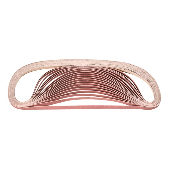 PFERD corundum sanding belt BA 6x520mm A240 universal application with belt sander - Sanding belt for belt sander