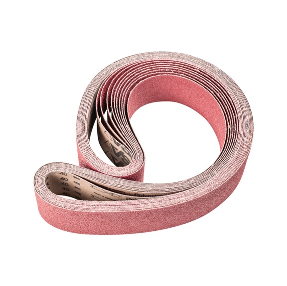 PFERD Keramikkorn Schleifband BA 75x2000mm CO40 höchster Abtrag auf Stahl - Schleifband für Bandschleifer