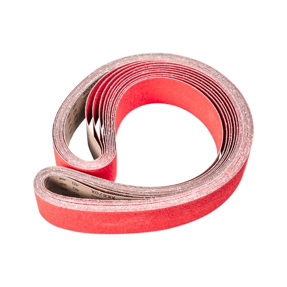 PFERD Keramikkorn Schleifband BA 75x2000mm CO-COOL40 für Edelstahl-Schliff - Schleifband für Bandschleifer