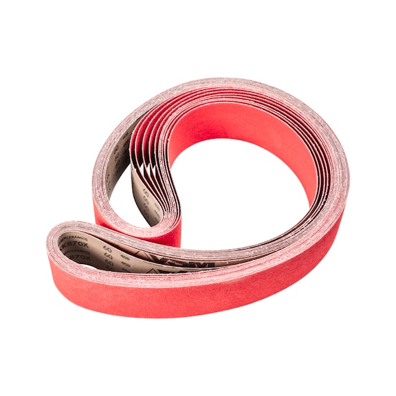 PFERD ceramic grain abrasive belt BA 75x2000mm CO-COOL60 for grinding stainless steel - Sanding belt for belt sander