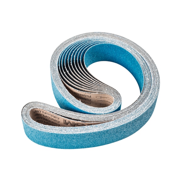 PFERD Zirkon Schleifband BA 75x2000mm Z36 FORTE hoher Abtrag mit Bandschleifer - Schleifband für Bandschleifer