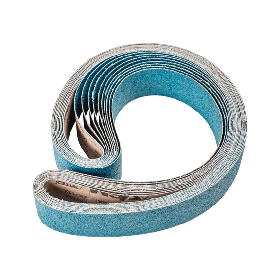 PFERD zirconium abrasive belt BA 75x2000mm Z36 for high stock removal with belt grinder - Sanding belt for belt sander