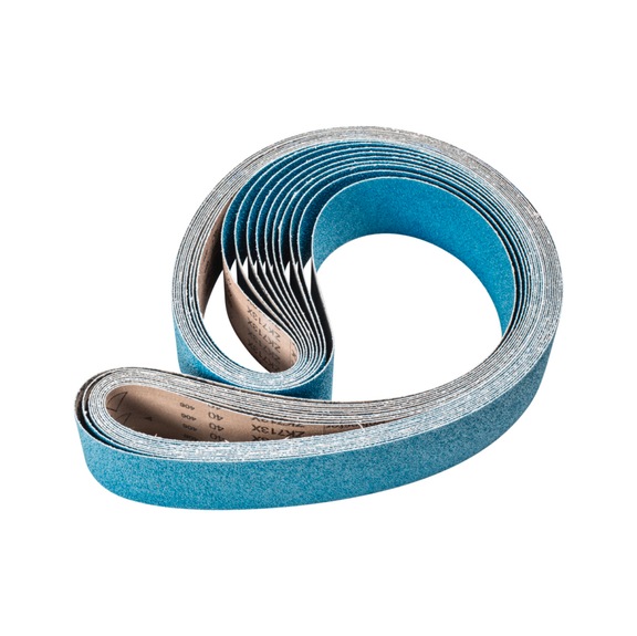 PFERD Zirkon Schleifband BA 75x2000mm Z40 für hohen Abtrag mit Bandschleifer - Schleifband für Bandschleifer