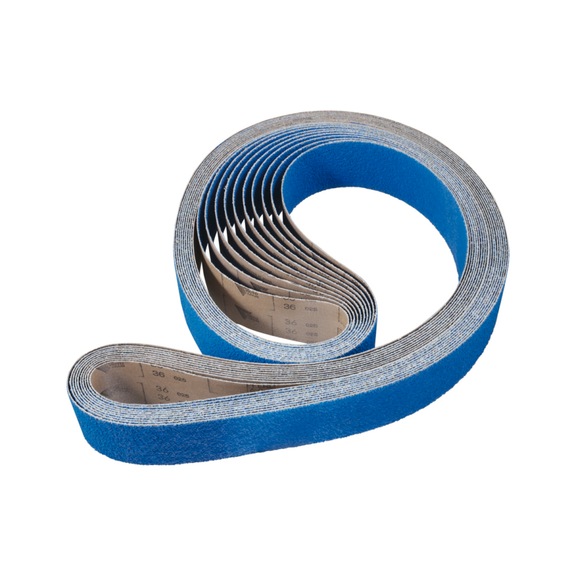 PFERD VICTOGRAIN-COOL abrasive belt BA 75x2500 mm A 36 for extremely high stock removal - Sanding belt for belt sander