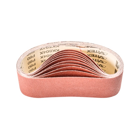 PFERD Korund Schleifband BA 75x533mm A80 universelle Anwendung mit Bandschleifer - Schleifband für Bandschleifer