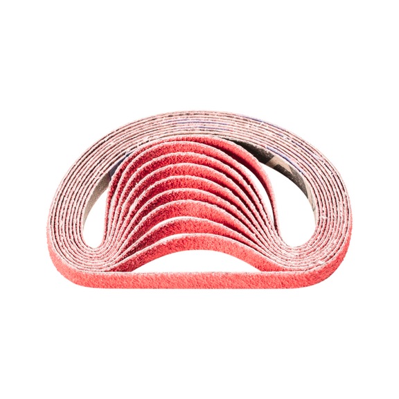 PFERD Keramikkorn Schleifband BA 9x305 mm CO-COOL60 für Edelstahl-Schliff - Schleifband für Bandschleifer