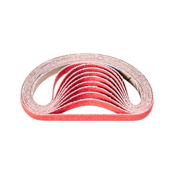 PFERD ceramic grain abrasive belt BA 9x305 mm CO-COOL80 for grinding stainless steel - Sanding belt for belt sander