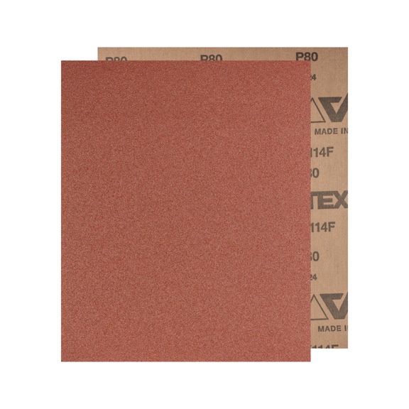 PFERD cloth sanding sheet corundum 230x280mm BG BR A80 for steel - Sanding sheet