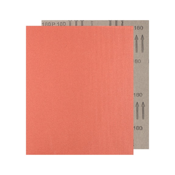 PFERD paper sanding sheet corundum 230x280mm BP A180 universal for wood paint - Sanding sheet