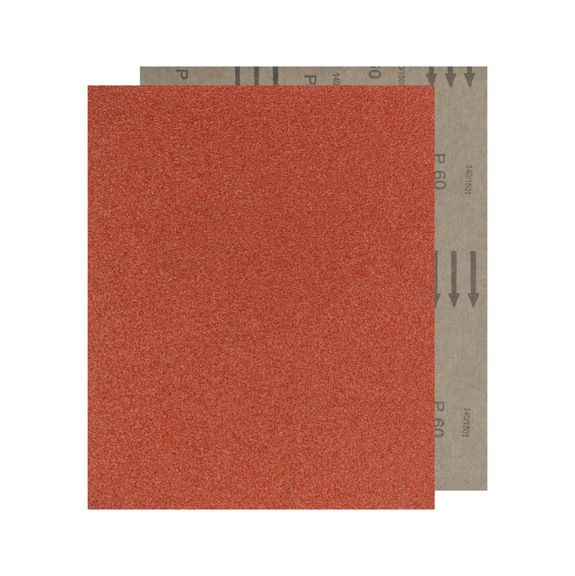 PFERD paper sanding sheet corundum 230x280mm BP A60 universal for wood paint varnish - Sanding sheet