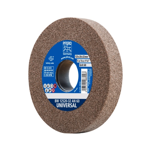 PFERD sanding block wheel diameter 125x20 mm bore diameter 32 mm A60 - Grinding wheel/grinding stone