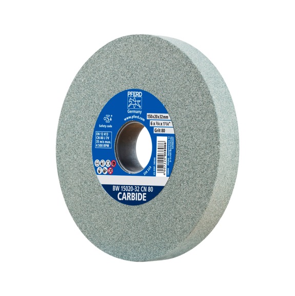 PFERD sanding block wheel diameter 150x20mm bore diameter 32 mm SiC80 - Grinding wheel/grinding stone
