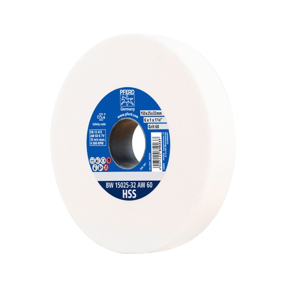 PFERD sanding block wheel HSS diameter 150x25 mm bore diameter 32 mm A60 - Grinding wheel/grinding stone
