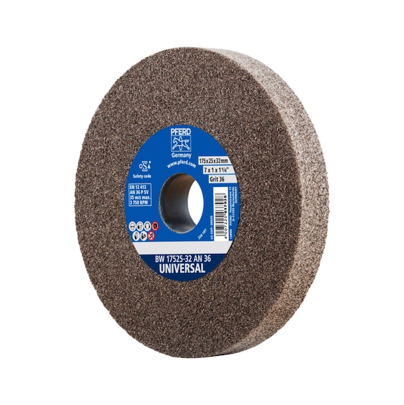 PFERD Schleifbockscheibe Durchmesser 175x25 mm Bohrung-Durchmesser 32 mm A36 - Schleifscheibe/Schleifstein