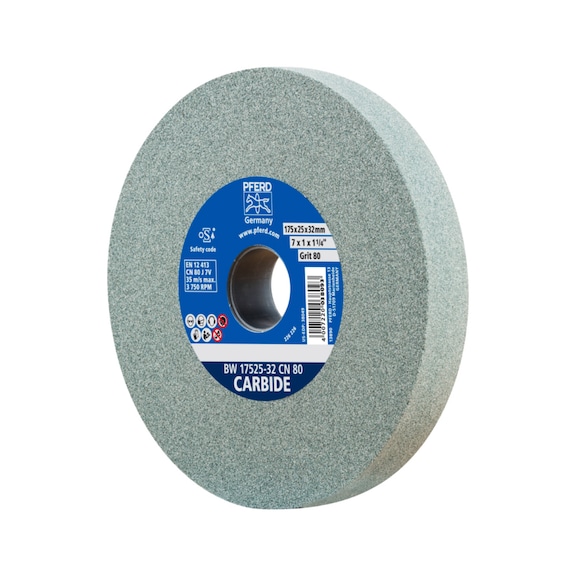 PFERD sanding block wheel diameter 175x25 mm bore diameter 32 mm SiC80 - Grinding wheel/grinding stone