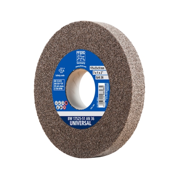 PFERD sanding block wheel diameter 175x25 mm bore diameter 51 mm A36 - Grinding wheel/grinding stone