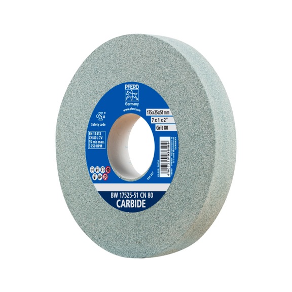 PFERD sanding block wheel diameter 175x25 mm bore diameter 51 mm SiC80 - Grinding wheel/grinding stone