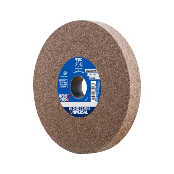 PFERD Schleifbockscheibe Durchmesser 200x25 mm Bohrung-Durchmesser 32 mm A60 - Schleifscheibe/Schleifstein