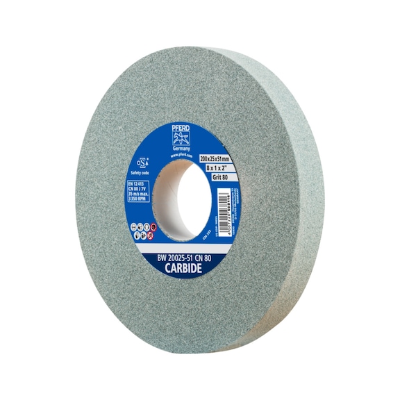PFERD sanding block wheel diameter 200x25 mm bore diameter 51 mm SiC80 - Grinding wheel/grinding stone