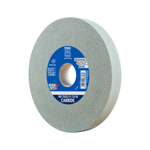 PFERD sanding block wheel diameter 250x32 mm bore diameter 51 mm SiC80 - Grinding wheel/grinding stone