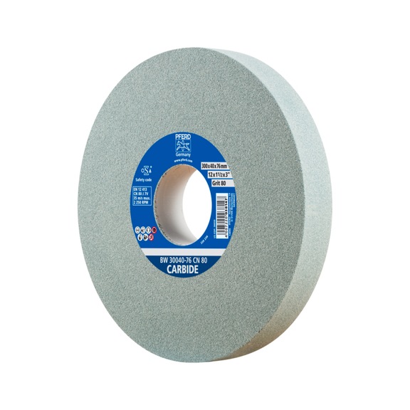 PFERD sanding block wheel diameter 300x40mm bore diameter 76 mm SiC80 - Grinding wheel/grinding stone