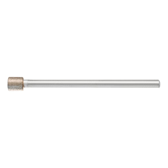 PFERD CBN mounted point cylinder diameter 5.0 mm shank 3 mm B64 fine - Grinding pin with diamond or boron nitride