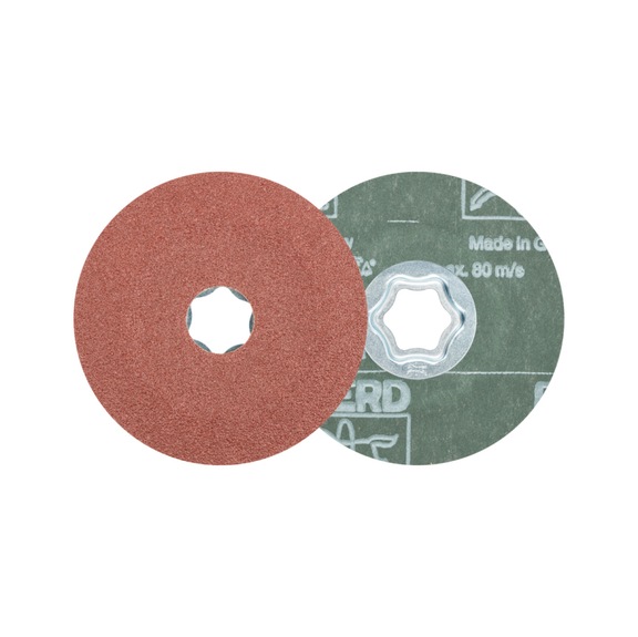PFERD COMBICLICK corundum fiber disc diameter 100mm A50 universal - Abrasive tool made of abrasive on a base