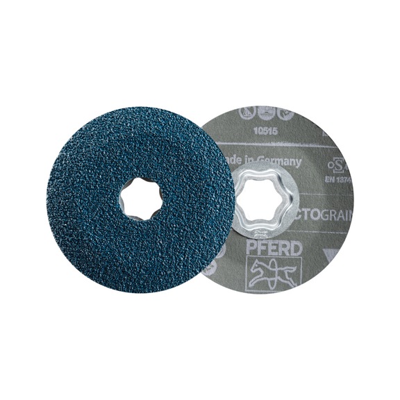 PFERD COMBICLICK fiber disc diameter 100mm VICTOGRAIN 60 - Abrasive tool made of abrasive on a base