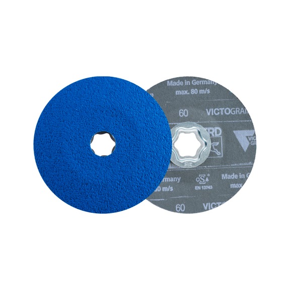 PFERD COMBICLICK fiber disc diameter 125 mm VICTOGRAIN-COOL60 for steel - Abrasive tool made of abrasive on a base