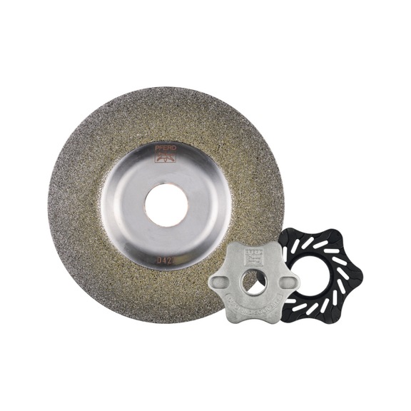 PFERD CC-GRIND SOLID DIAMOND 100x16,0mm D852 zum Bearbeiten harter Werkstoffe - Schleifwerkzeug mit Diamant oder Bornitrid mit Bohrung