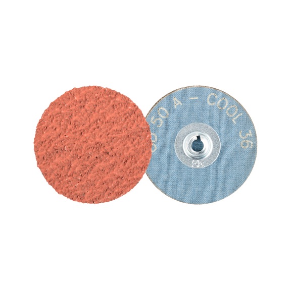 PFERD COMBIDISC Korund Schleifblatt CD Durchmesser 50mm A36 COOL für Edelstahl - Schleifwerkzeug aus Schleifmittel auf Unterlage