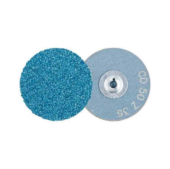 PFERD COMBIDISC zirconium abrasive sheet CD diameter 50mm Z36 for hardened steel - Abrasive tool made of abrasive on a base