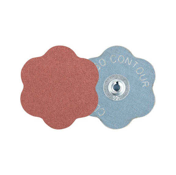 PFERD COMBIDISC Korund Schleifblatt CD Durchmesser 60mm A180 CONTOUR - Schleifwerkzeug aus Schleifmittel auf Unterlage