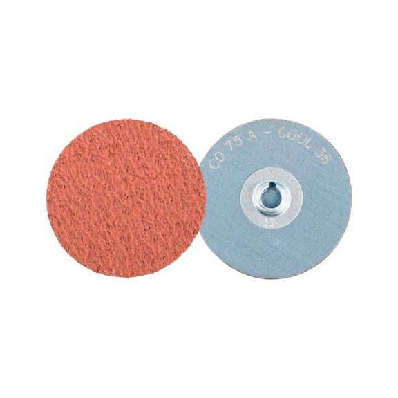 PFERD COMBIDISC corundum sanding sheet CD diameter 75 mm A36 COOL for stainless steel - Abrasive tool made of abrasive on a base