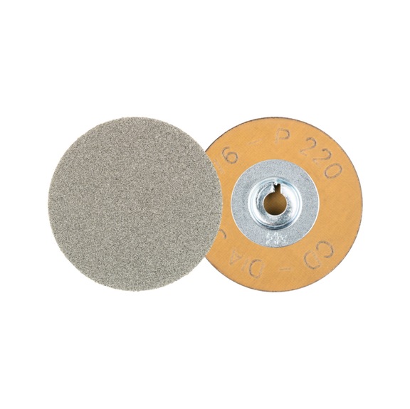 PFERD COMBIDISC Diamant Schleifblatt CD Durchmesser 38 mm D76/P 220 für Titan - Schleifwerkzeug aus Schleifmittel auf Unterlage