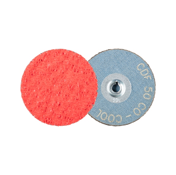 PFERD COMBIDISC ceramic grain mini-fiber disc CDF diameter 50mm CO-COOL36 - Abrasive tool made of abrasive on a base