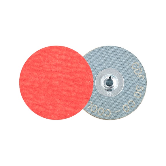 PFERD COMBIDISC ceramic grain mini-fiber disc CDF diameter 50mm CO-COOL80 - Abrasive tool made of abrasive on a base