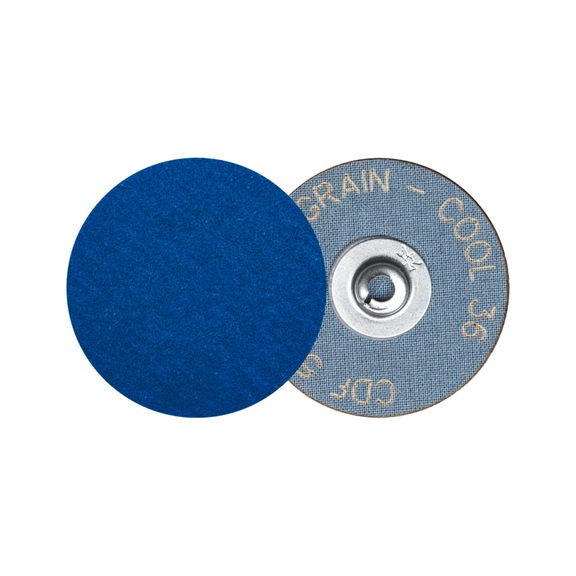 PFERD COMBIDISC mini fiber disc CDF diameter 75 mm VICTOGRAIN-COOL36 steel - Abrasive tool made of abrasive on a base