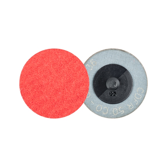 PFERD COMBIDISC ceramic grain mini-fiber disc CDFR diameter 50mm CO-COOL36 - Abrasive tool made of abrasive on a base