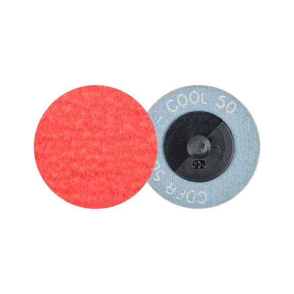 PFERD COMBIDISC Keramikkorn Mini-Fiberscheibe CDFR Durchmesser 50 mm CO-COOL50 - Schleifwerkzeug aus Schleifmittel auf Unterlage