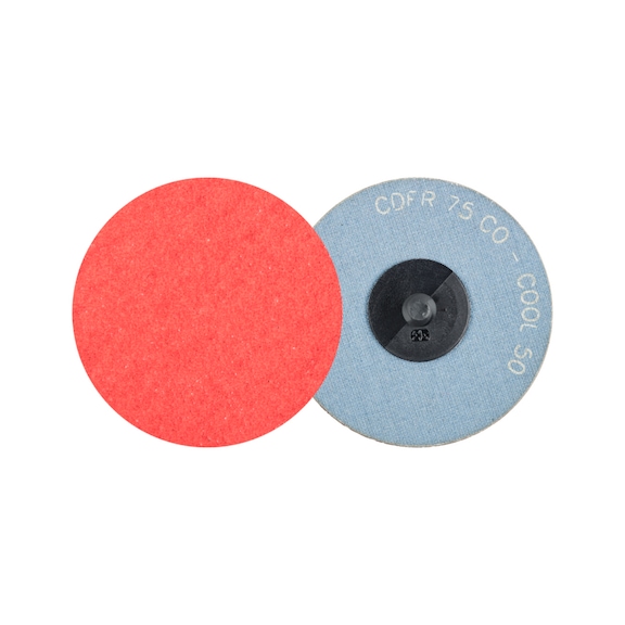 PFERD COMBIDISC ceramic grain mini fiber disc CDFR 75 mm CO-COOL50 for steel - Abrasive tool made of abrasive on a base