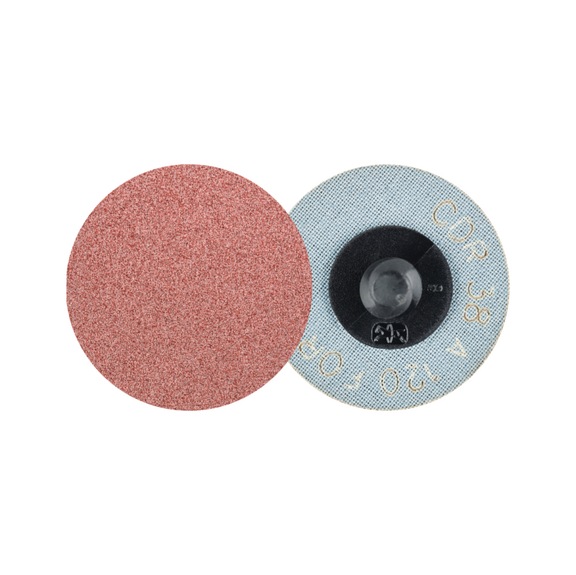 PFERD COMBIDISC Korund Schleifblatt CDR Durchmesser 38mm A120 FORTE hoher Abtrag - Schleifwerkzeug aus Schleifmittel auf Unterlage