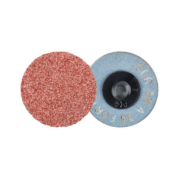 PFERD COMBIDISC aluminium oxide sanding sheet CDR diameter 38 mm A36 FORTE high stock removal - Abrasive tool made of abrasive on a base