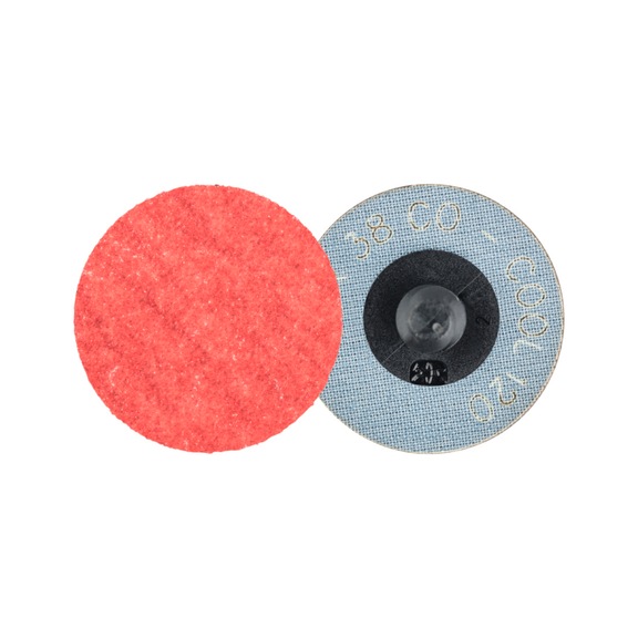 PFERD COMBIDISC Keramikkorn Schleifblatt CDR Durchmesser 38 mm CO-COOL120 Stahl - Schleifwerkzeug aus Schleifmittel auf Unterlage