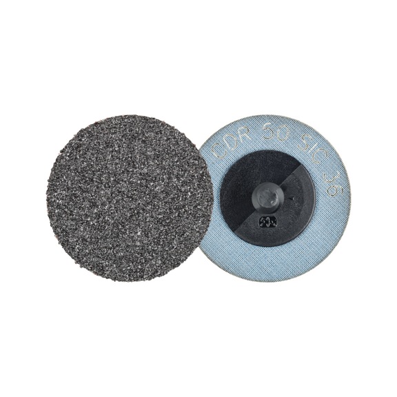PFERD COMBIDISC SIC Schleifblatt CDR Durchmesser 50mm SIC36 für harte NE Metalle - Schleifwerkzeug aus Schleifmittel auf Unterlage