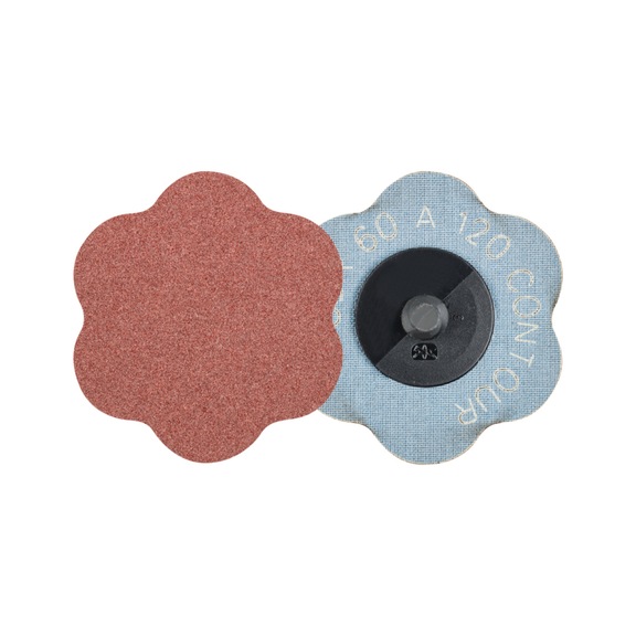 PFERD COMBIDISC corundum sanding sheet CDR diameter 60mm A120 CONTOUR - Abrasive tool made of abrasive on a base