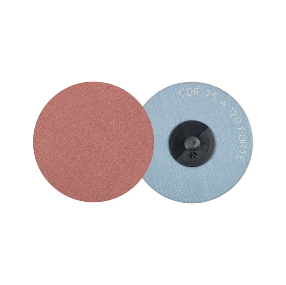 PFERD COMBIDISC Korund Schleifblatt CDR Durchmesser 75mm A120 FORTE hoher Abtrag - Schleifwerkzeug aus Schleifmittel auf Unterlage
