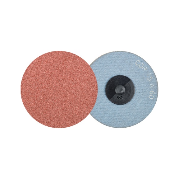PFERD COMBIDISC Korund Schleifblatt CDR Durchmesser 75 mm A60 universell - Schleifwerkzeug aus Schleifmittel auf Unterlage