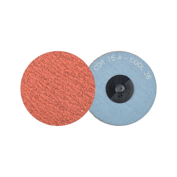 PFERD COMBIDISC corundum sanding sheet CDR diameter 75 mm A36 COOL for stainless steel - Abrasive tool made of abrasive on a base